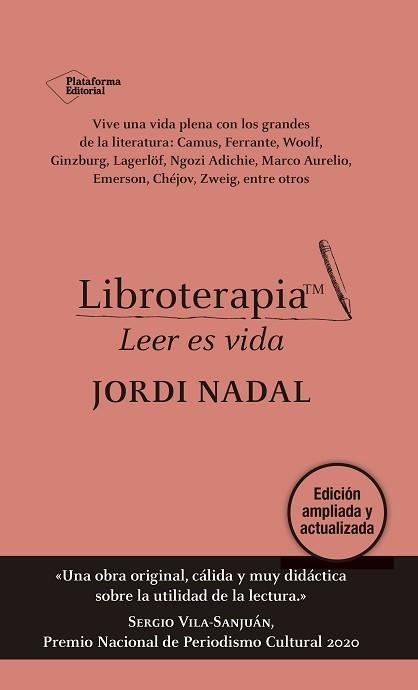 LIBROTERAPIA.LEER ES VIDA(EDICIÓN AMPLIADA Y ACTUALIZADA) | 9788418285554 | NADAL, JORDI | Libreria Geli - Librería Online de Girona - Comprar libros en catalán y castellano