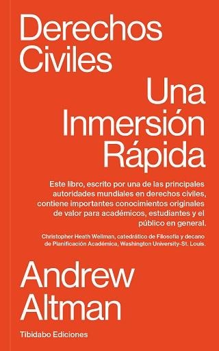 DERECHOS CIVILES.UNA INMERSIÓN RÁPIDA | 9788413478180 | ALTMAN,ANDREW | Llibreria Geli - Llibreria Online de Girona - Comprar llibres en català i castellà