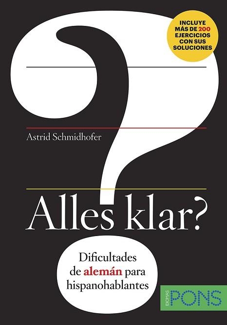 ALLES KLAR? DIFICULTADES DE ALEMÁN PARA HISPANOHABLANTES | 9788416782291 | SCHMIDHOFER,ASTRID | Libreria Geli - Librería Online de Girona - Comprar libros en catalán y castellano