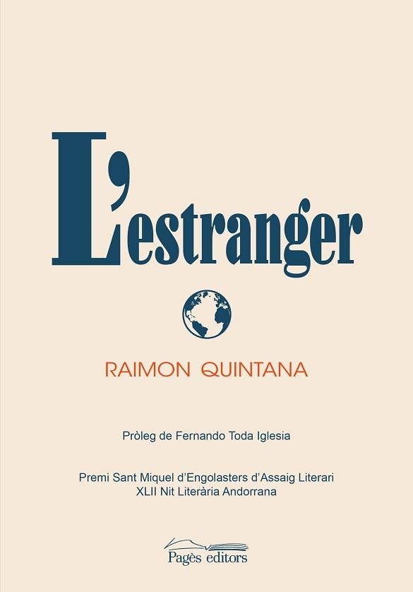 L'ESTRANGER | 9788413032177 | QUINTANA,RAIMON | Libreria Geli - Librería Online de Girona - Comprar libros en catalán y castellano