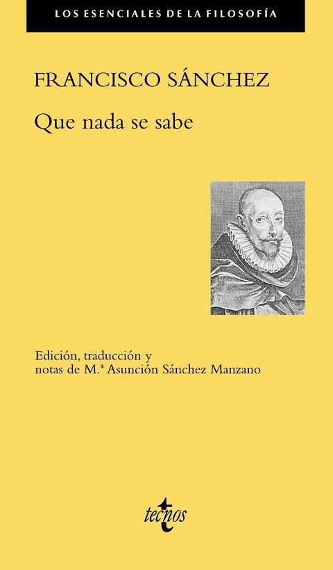 QUE NADA SE SABE | 9788430978946 | SÁNCHEZ,FRANCISCO | Libreria Geli - Librería Online de Girona - Comprar libros en catalán y castellano