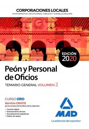 PEÓN Y PERSONAL DE OFICIOS DE CORPORACIONES LOCALES(TEMARIO GENERAL-2) | 9788414236666 | VEGA ÁLVAREZ,JOSÉ ANTONIO/SOUTO FERNÁNDEZ,RAFAEL SANTIAGO | Libreria Geli - Librería Online de Girona - Comprar libros en catalán y castellano
