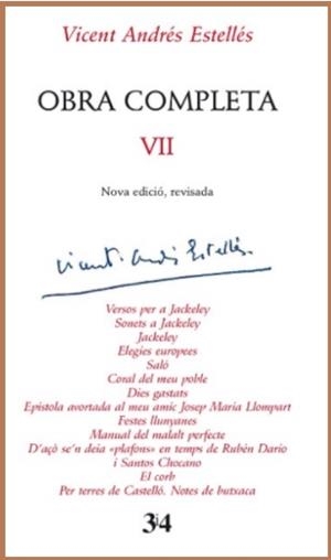 OBRA COMPLETA-7(ANDRÉS ESTELLÉS) | 9788417469306 | ANDRÉS ESTELLÉS,VICENT | Libreria Geli - Librería Online de Girona - Comprar libros en catalán y castellano