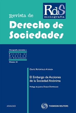 EL EMBARGO DE ACCIONES DE LA SOCIEDAD ANÓNIMA | 9788499037486 | RETORTILLO ATIENZA, OLATZ | Llibreria Geli - Llibreria Online de Girona - Comprar llibres en català i castellà
