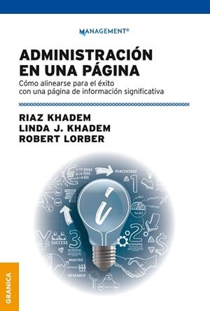 ADMINISTRACIÓN EN UNA PÁGINA.CÓMO ALINEARSE PARA EL ÉXITO CON UNA PÁGINA DE INFORMACIÓN SIGNIFICATIVA | 9789878358161 | KHADEM,RIAZ/KHADEM,LINDA/LORBER,ROBERT | Llibreria Geli - Llibreria Online de Girona - Comprar llibres en català i castellà