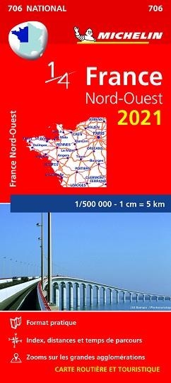 MAPA NATIONAL FRANCIA NORD-OUEST 2021 | 9782067249028 | VARIOS AUTORES | Llibreria Geli - Llibreria Online de Girona - Comprar llibres en català i castellà