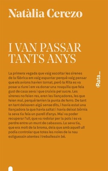 I VAN PASSAR TANTS ANYS | 9788416738045 | CEREZO,NATÀLIA | Libreria Geli - Librería Online de Girona - Comprar libros en catalán y castellano