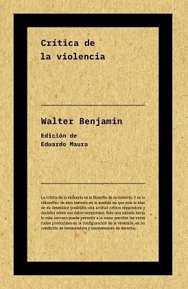 CRÍTICA DE LA VIOLENCIA(NUEVA EDICIÓN) | 9788417893712 | BENJAMIN,WALTER | Libreria Geli - Librería Online de Girona - Comprar libros en catalán y castellano
