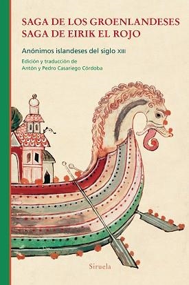 SAGA DE LOS GROENLANDESES.SAGA DE EIRIK EL ROJO | 9788418708589 | ANÓNIMOS ISLANDESES DEL SIGLO XIII | Libreria Geli - Librería Online de Girona - Comprar libros en catalán y castellano