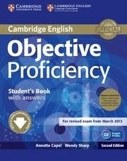 OBJECTIVE PROFICIENCY(PACK STUDENT'S BOOK WITH ANSWERS WITH DOWN.SECOND EDITION) | 9781107633681 | CAPEL,ANNETTE/SHARP,WENDY | Libreria Geli - Librería Online de Girona - Comprar libros en catalán y castellano