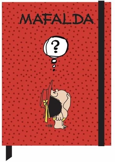LIBRETA CARTONÉ MAFALDA 'INTERROGANTE' | 8432715132400 | Libreria Geli - Librería Online de Girona - Comprar libros en catalán y castellano