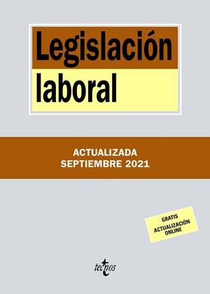 LEGISLACIÓN LABORAL(EDICIÓN 2021) | 9788430982851 | EDITORIAL TECNOS | Llibreria Geli - Llibreria Online de Girona - Comprar llibres en català i castellà