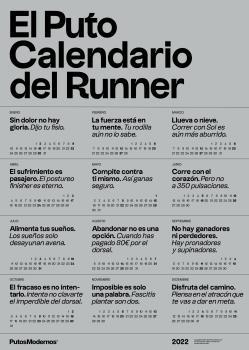 PUTO CALENDARIO DEL RUNNER 2022 | 8425402528303 | PUTOS MODERNOS | Libreria Geli - Librería Online de Girona - Comprar libros en catalán y castellano