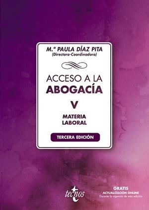 ACCESO A LA ABOGACÍA V MATERIA LABORAL | 9788430982349 | Llibreria Geli - Llibreria Online de Girona - Comprar llibres en català i castellà