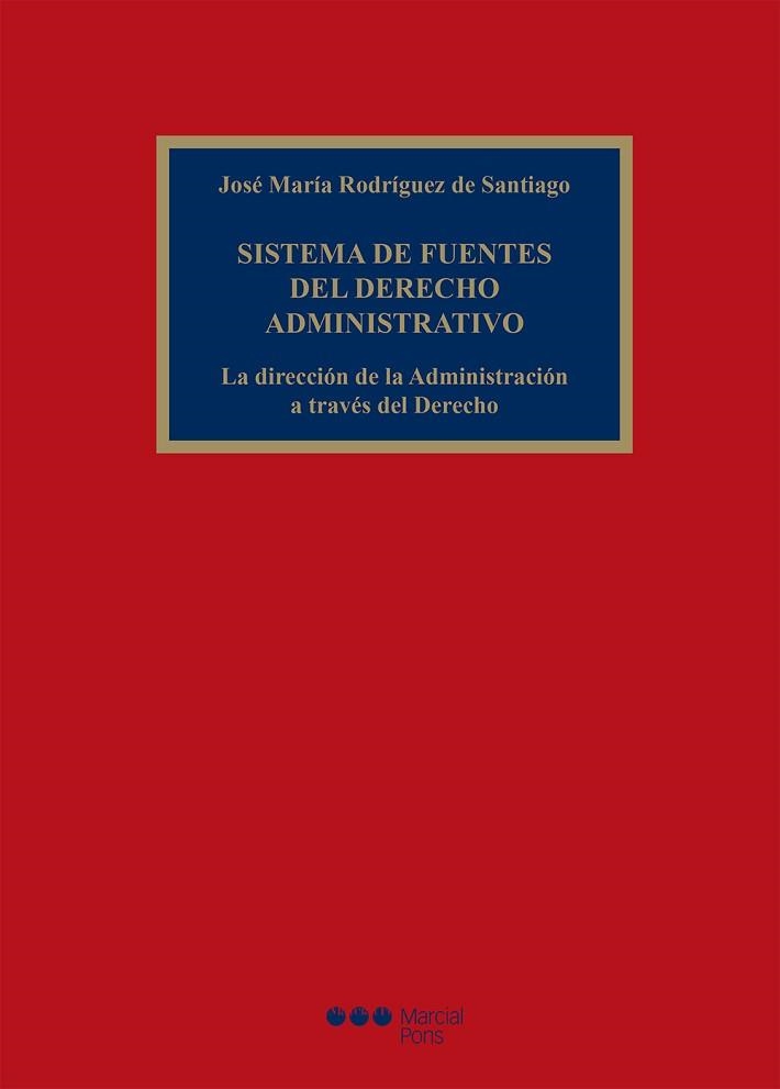 SISTEMA DE FUENTES DEL DERECHO ADMINISTRATIVO | 9788413812632 | RODRÍGUEZ DE SANTIAGO,JOSÉ MARÍA | Llibreria Geli - Llibreria Online de Girona - Comprar llibres en català i castellà