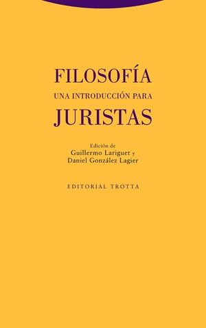 FILOSOFÍA.UNA INTRODUCCIÓN PARA JURISTAS | 9788413640549 |   | Llibreria Geli - Llibreria Online de Girona - Comprar llibres en català i castellà