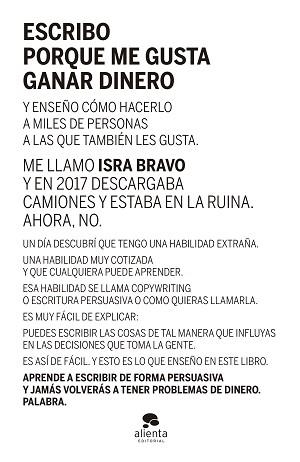 ESCRIBO PORQUE ME GUSTA GANAR DINERO | 9788413441290 | BRAVO,ISRAEL | Libreria Geli - Librería Online de Girona - Comprar libros en catalán y castellano