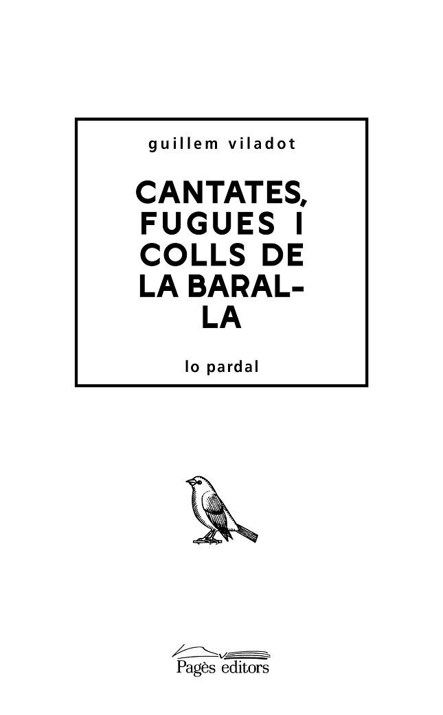 CANTATES,FUGUES I COLLS DE LA BARALLA | 9788413033303 | VILADOT,GUILLEM | Libreria Geli - Librería Online de Girona - Comprar libros en catalán y castellano