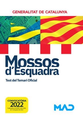MOSSOS D'ESQUADRA(TEST DEL TEMARI OFICIAL.EDICIÓ 2022) | 9788414253304 | Libreria Geli - Librería Online de Girona - Comprar libros en catalán y castellano
