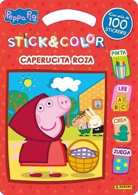 STICK & COLOR CAPERUCITA ROJA - PEPPA PIG | 9788427872295 | Libreria Geli - Librería Online de Girona - Comprar libros en catalán y castellano