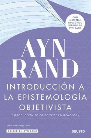 INTRODUCCIÓN A LA EPISTEMOLOGÍA OBJETIVISTA | 9788423433520 | RAND,AYN | Libreria Geli - Librería Online de Girona - Comprar libros en catalán y castellano