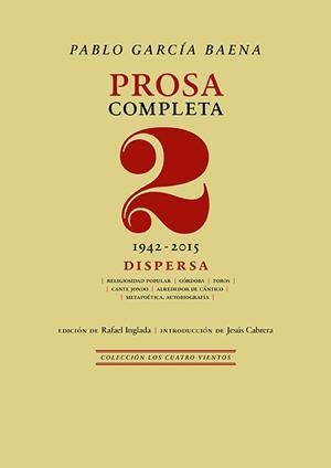 PROSA COMPLETA 2 | 9788418818974 | GARCÍA BAENA,PABLO | Libreria Geli - Librería Online de Girona - Comprar libros en catalán y castellano