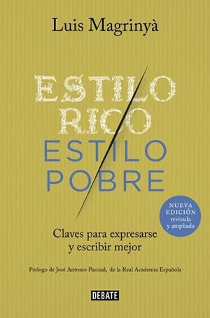 ESTILO RICO,ESTILO POBRE | 9788418619540 | MAGRINYÀ,LUIS | Llibreria Geli - Llibreria Online de Girona - Comprar llibres en català i castellà