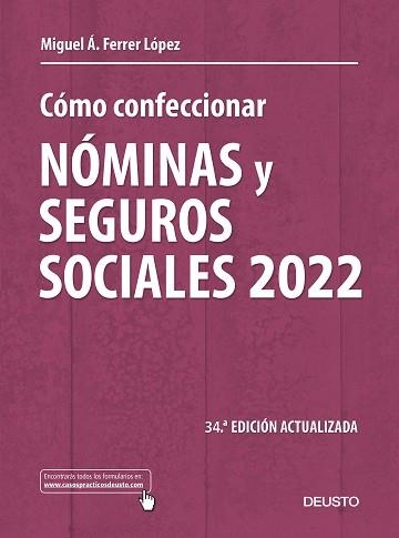 CÓMO CONFECCIONAR NÓMINAS Y SEGUROS SOCIALES 2022 | 9788423433636 | FERRER LÓPEZ,MIGUEL ÁNGEL | Llibreria Geli - Llibreria Online de Girona - Comprar llibres en català i castellà