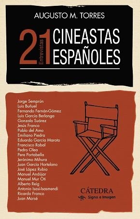21 CINEASTAS ESPAÑOLES | 9788437644448 | TORRES,AUGUSTO M. | Libreria Geli - Librería Online de Girona - Comprar libros en catalán y castellano