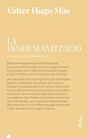 LA DESHUMANITZACIÓ | 9788416738472 | HUGO MÃE,VALTER | Llibreria Geli - Llibreria Online de Girona - Comprar llibres en català i castellà