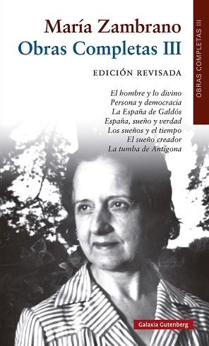 MARÍA ZAMBRANO.LIBROS(1955-1973) | 9788418526510 | ZAMBRANO,MARÍA | Libreria Geli - Librería Online de Girona - Comprar libros en catalán y castellano