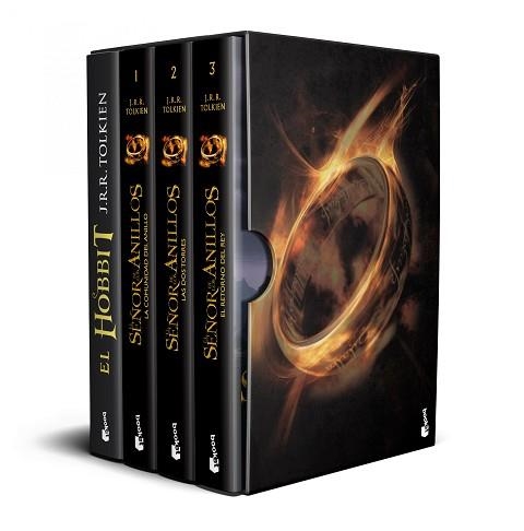 ESTUCHE TOLKIEN(EL HOBBIT,LA COMUNIDAD DEL ANILLO,LAS DOS TORRES,EL RETORNO DEL REY + MAPA DE LA TIERRA MEDIA | 9788445013830 | TOLKIEN,J. R. R. | Libreria Geli - Librería Online de Girona - Comprar libros en catalán y castellano