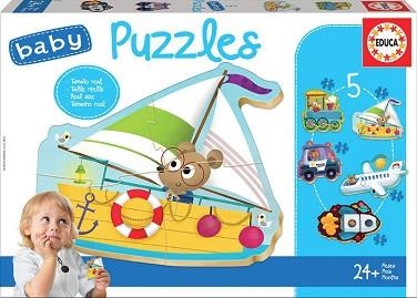 BABY PUZZLE-VEHÍCULOS | 8412668180598 | Libreria Geli - Librería Online de Girona - Comprar libros en catalán y castellano