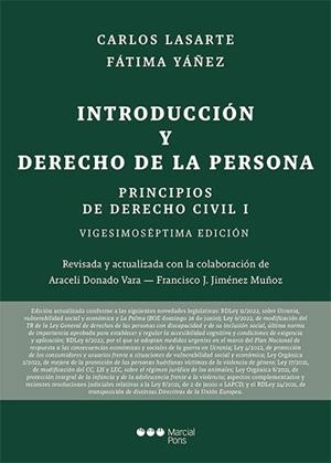 PRINCIPIOS DE DERECHO CIVIL-1.INTRODUCCIÓN Y DERECHO DE LA PERSONA(27ª EDICIÓN 2022) | 9788413814148 | LASARTE ALVAREZ,CARLOS | Libreria Geli - Librería Online de Girona - Comprar libros en catalán y castellano