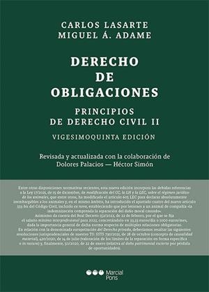 PRINCIPIOS DE DERECHO CIVIL-2.DERECHO DE OBLIGACIONES(25ª EDICIÓN 2022) | 9788413814155 | LASARTE ÁLVAREZ,CARLOS | Libreria Geli - Librería Online de Girona - Comprar libros en catalán y castellano