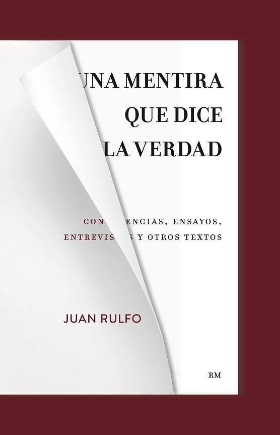 UNA MENTIRA QUE DICE LA VERDAD | 9788417975760 | RULFO,JUAN | Libreria Geli - Librería Online de Girona - Comprar libros en catalán y castellano
