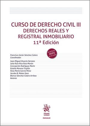 CURSO DE DERECHO CIVIL-3(11ª EDICIÓN 2022) | 9788411308335 | SANCHEZ CALERO,FRANCISCO JAVIER | Llibreria Geli - Llibreria Online de Girona - Comprar llibres en català i castellà