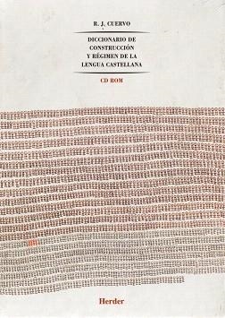 DICCIONARIO DE CONSTRUCCION Y REGIMEN DE LA LENGUA CASTELLAN | 9788425420740 | CUERVO,RUFINO JOSE | Libreria Geli - Librería Online de Girona - Comprar libros en catalán y castellano