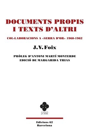 DOCUMENTS PROPIS I TEXTS D'ALTRI | 9788429780802 | FOIX I MAS,J. V. | Libreria Geli - Librería Online de Girona - Comprar libros en catalán y castellano