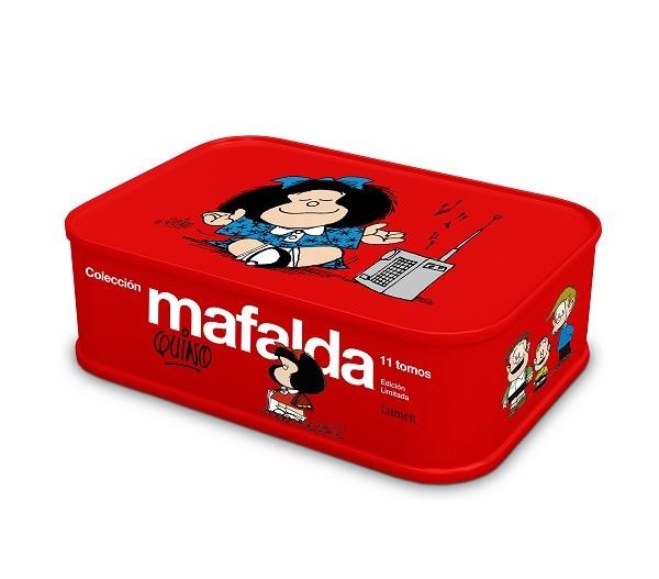 COLECCIÓN MAFALDA.11 TOMOS EN UNA LATA (COLOR ROJO/EDICIÓN LIMITADA) | 9788426424297 | QUINO | Libreria Geli - Librería Online de Girona - Comprar libros en catalán y castellano