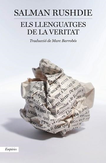 ELS LLENGUATGES DE LA VERITAT | 9788418833823 | RUSHDIE,SALMAN | Libreria Geli - Librería Online de Girona - Comprar libros en catalán y castellano