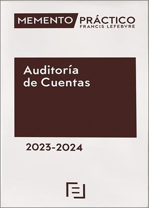 MEMENTO PRÁCTICO AUDITORÍA DE CUENTAS (EDICIÓN 2023-2024) | 9788419573148 | Libreria Geli - Librería Online de Girona - Comprar libros en catalán y castellano