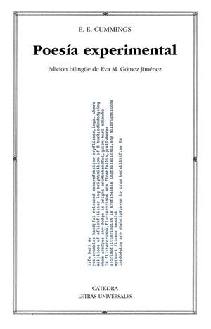 POESÍA EXPERIMENTAL | 9788437645698 | CUMMINGS,E.E. | Libreria Geli - Librería Online de Girona - Comprar libros en catalán y castellano