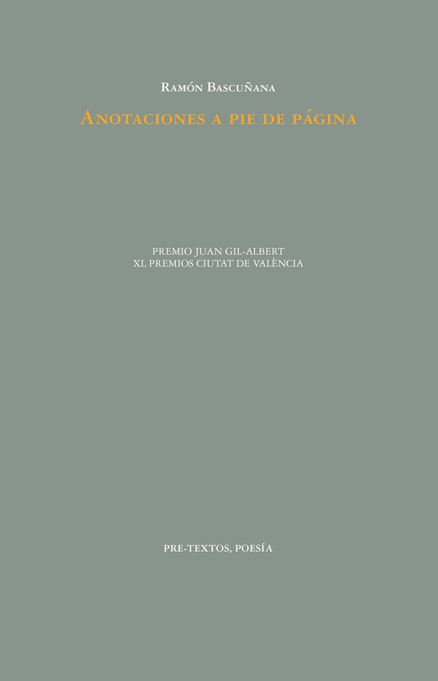 ANOTACIONES A PIE DE PÁGINA | 9788419633248 | BASCUÑANA,RAMÓN | Libreria Geli - Librería Online de Girona - Comprar libros en catalán y castellano