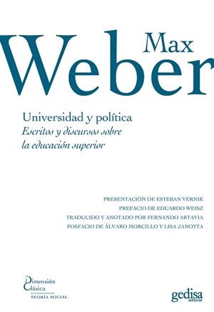 UNIVERSIDAD Y POLÍTICA | 9788497842648 | WEBER,MAX | Libreria Geli - Librería Online de Girona - Comprar libros en catalán y castellano