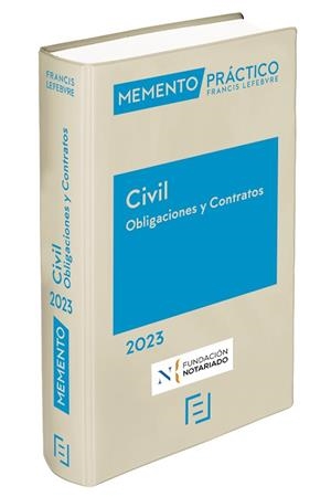 MEMENTO PRÁCTICO CIVIL.OBLIGACIONES Y CONTRATOS(EDICIÓN 2023) | 9788419573476 |   | Libreria Geli - Librería Online de Girona - Comprar libros en catalán y castellano