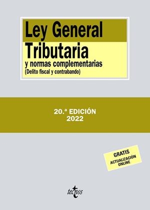 LEY GENERAL TRIBUTARIA Y NORMAS COMPLEMENTARIAS(20ª EDICIÓN 2023) | 9788430985845 | Libreria Geli - Librería Online de Girona - Comprar libros en catalán y castellano