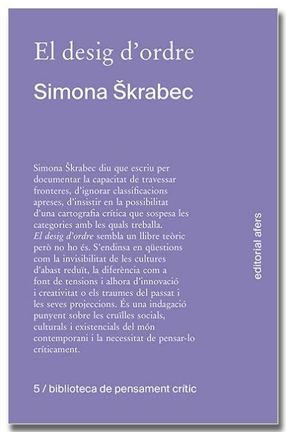 EL DESIG D'ORDRE | 9788418618604 | SKRABEC,SIMONA | Libreria Geli - Librería Online de Girona - Comprar libros en catalán y castellano