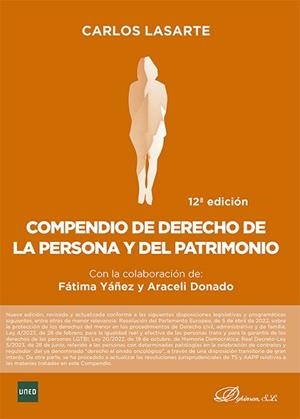 COMPENDIO DE DERECHO DE LA PERSONA Y DEL PATRIMONIO(12ª EDICIÓN 2023) | 9788411701815 | LASARTE ÁLVAREZ,CARLOS | Libreria Geli - Librería Online de Girona - Comprar libros en catalán y castellano