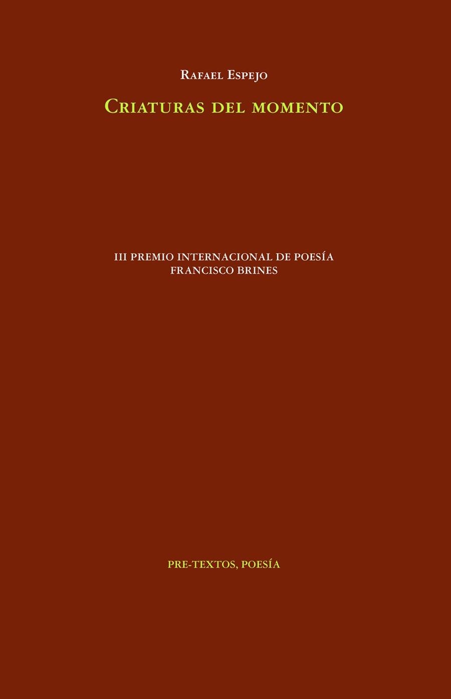 CRIATURAS DEL MOMENTO | 9788419633583 | ESPEJO,RAFAEL | Llibreria Geli - Llibreria Online de Girona - Comprar llibres en català i castellà